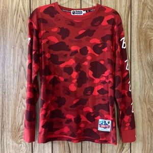 Red Bape Long-Sleeve Tee